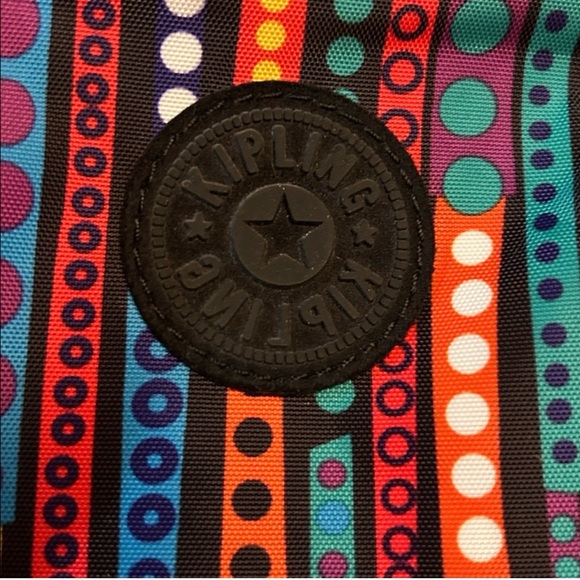 Kipling Multicolor Striped Backpack - Picture 2 of 9